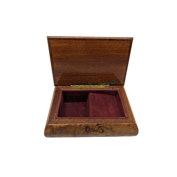 Vtg Reuge Swiss Musical Movement Wood Jewelry Box ~ Ireon Imports ~ Italy - Picture 3 of 15